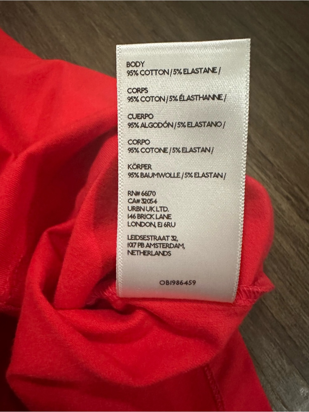 NWT BDG Urban Outfitters Romy Boatneck Cropped Tank Top in Red. Size L - Picture 10 of 10